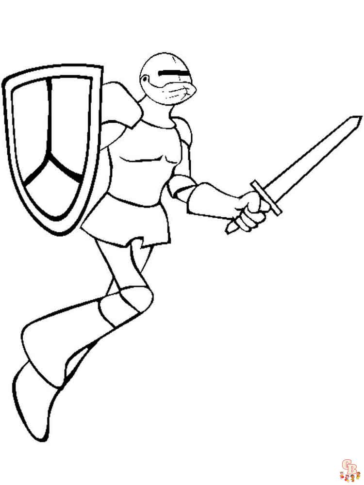 Free printable knights coloring pages for kids by