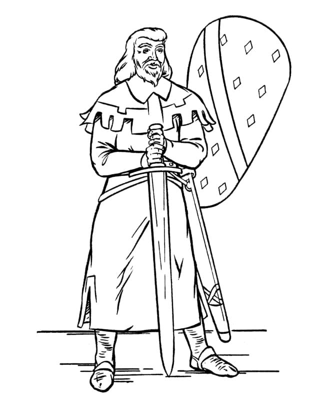 Medieval coloring pages