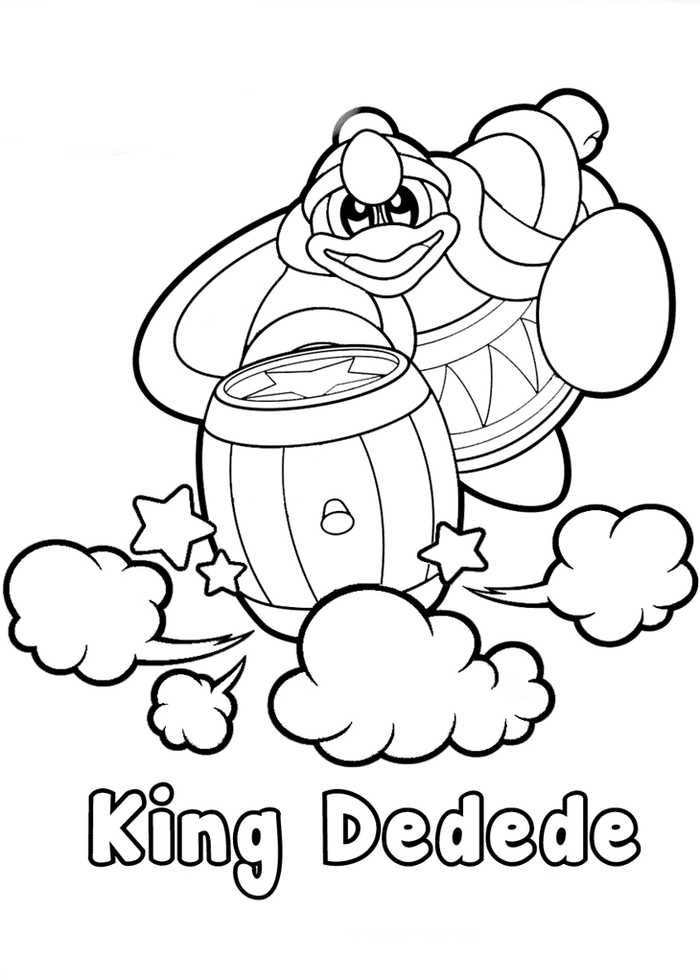 Kirby coloring pages pdf for kids