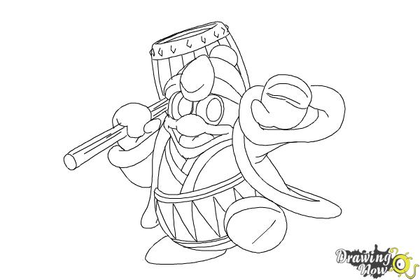 How to draw king dedede from kirby