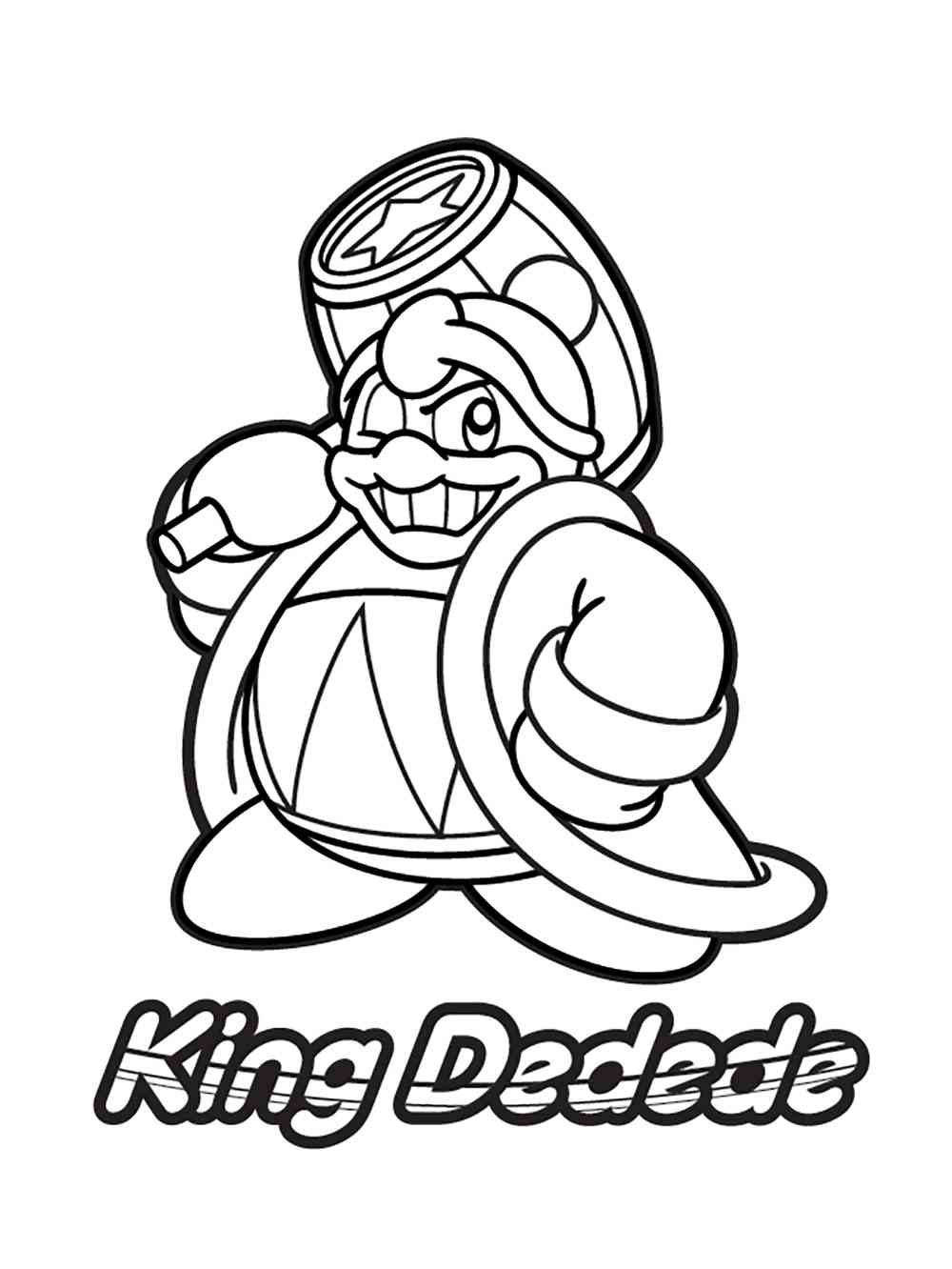 King dedede coloring pages