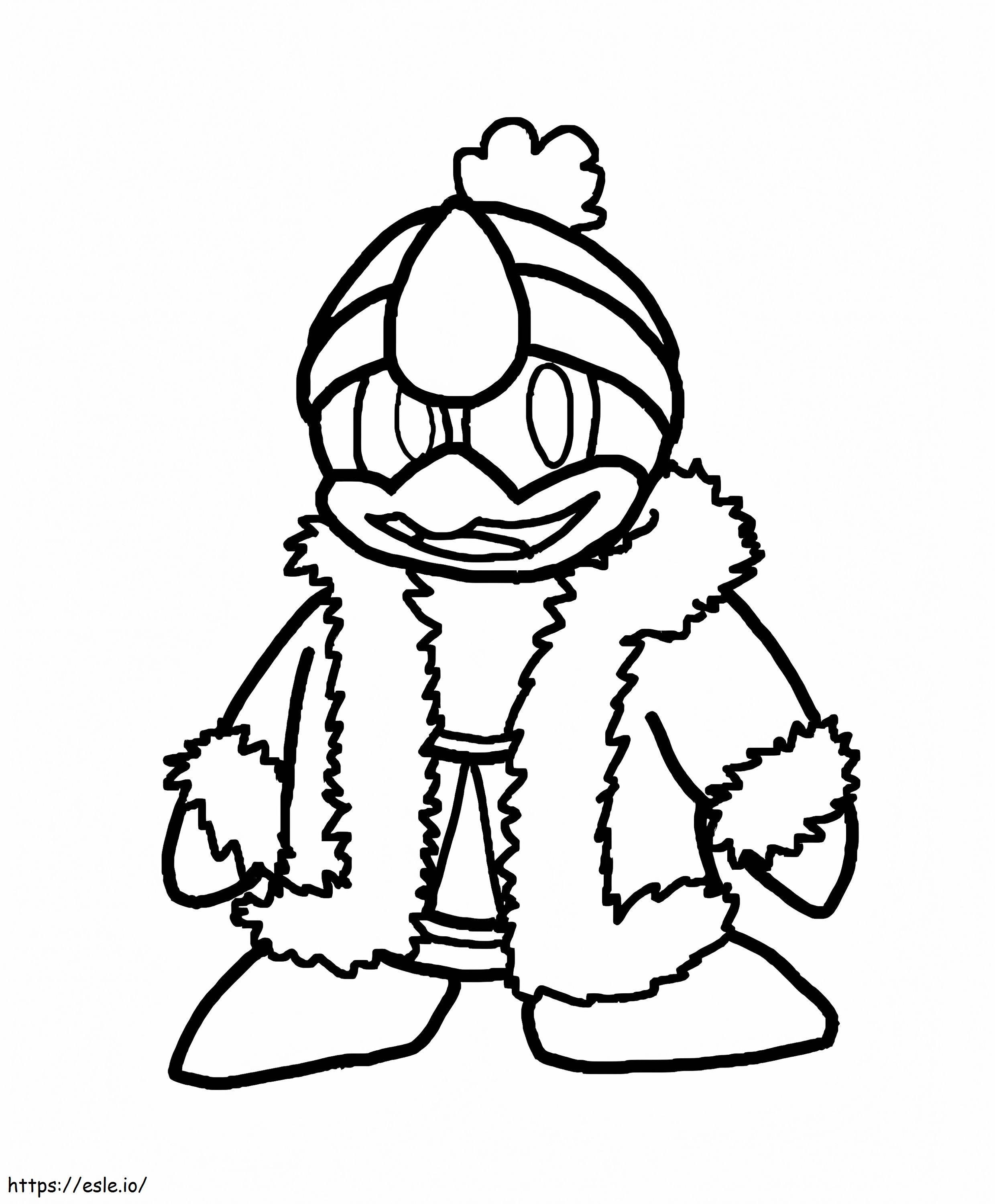 Happy king dedede coloring page