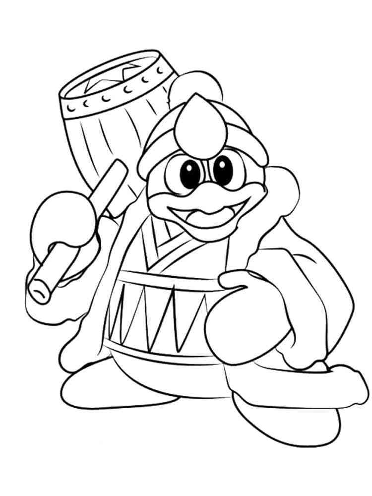 King dedede coloring pages