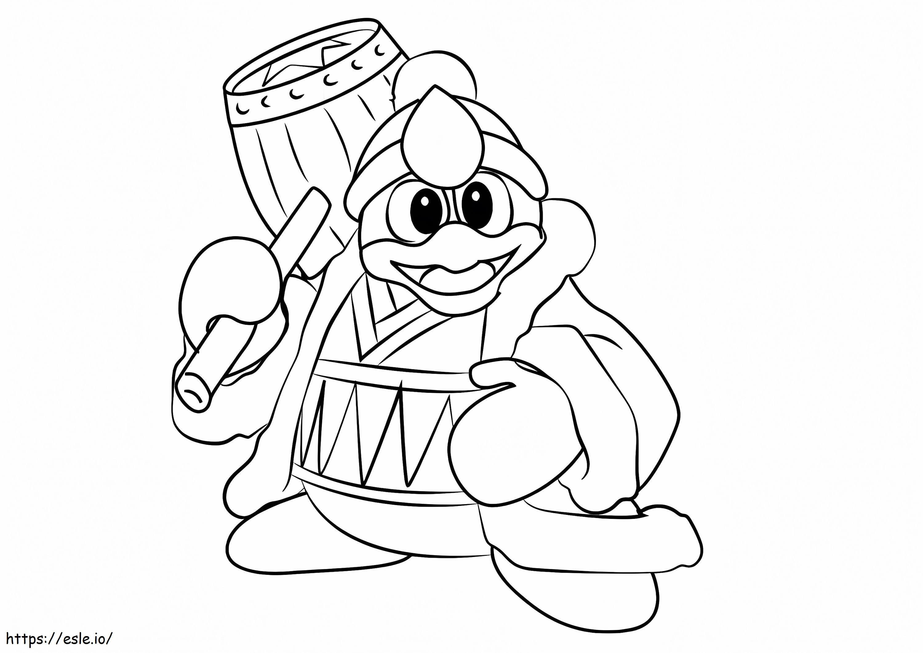 King dedede coloring page