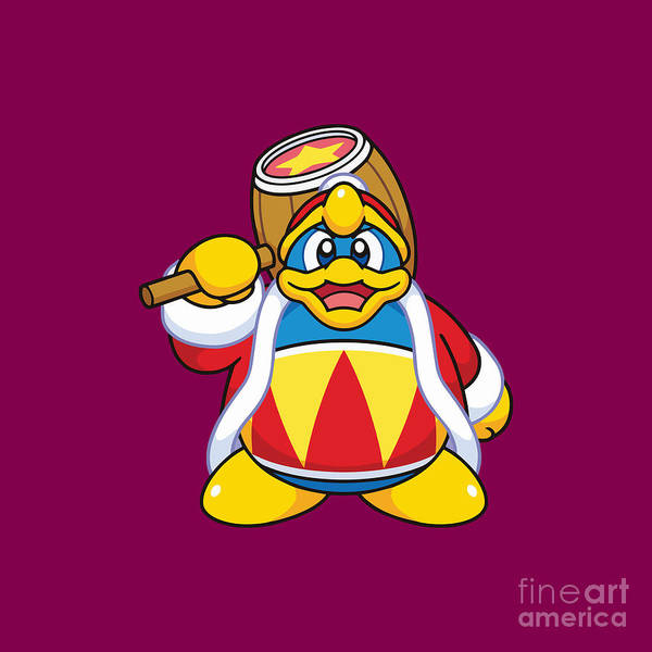 Cute king dedede kirbys dream land art print by eileen t brewer