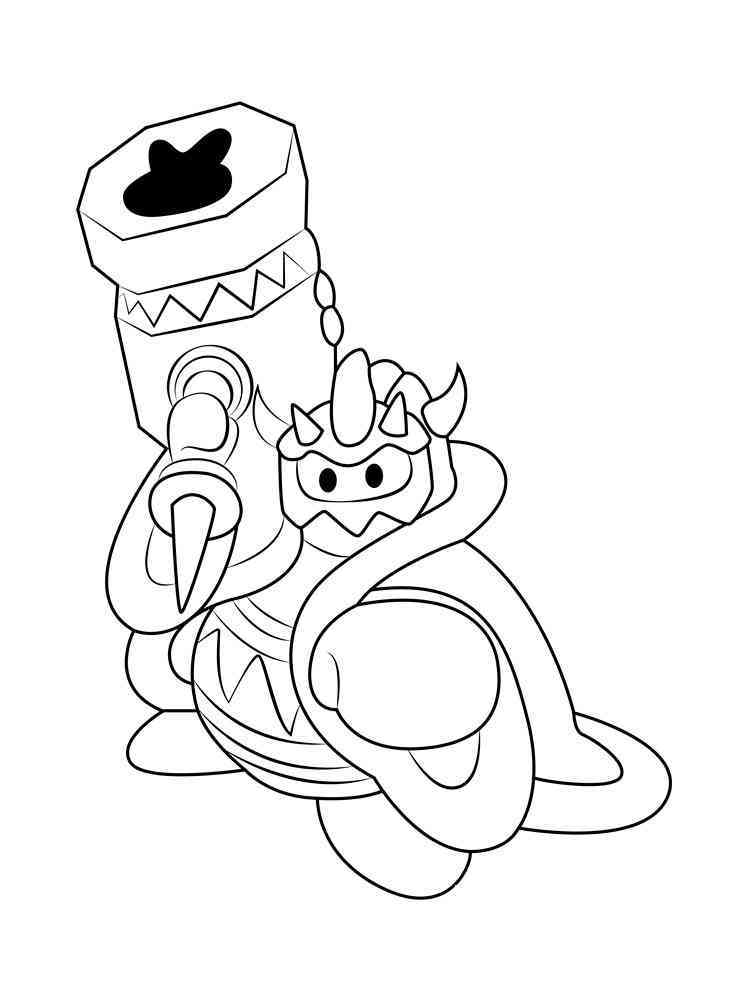 King dedede coloring pages