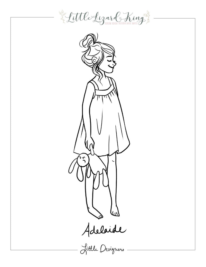 Adelaide coloring page â little lizard king