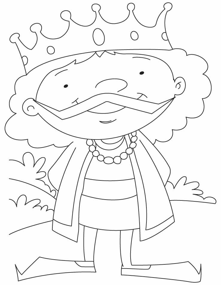 A cartoon king coloring pages dragon coloring page coloring pages king cartoon