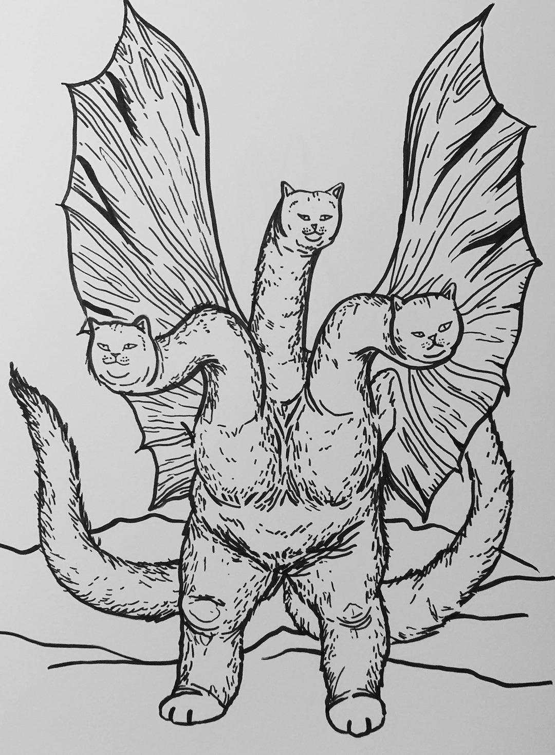 King ghidorah print