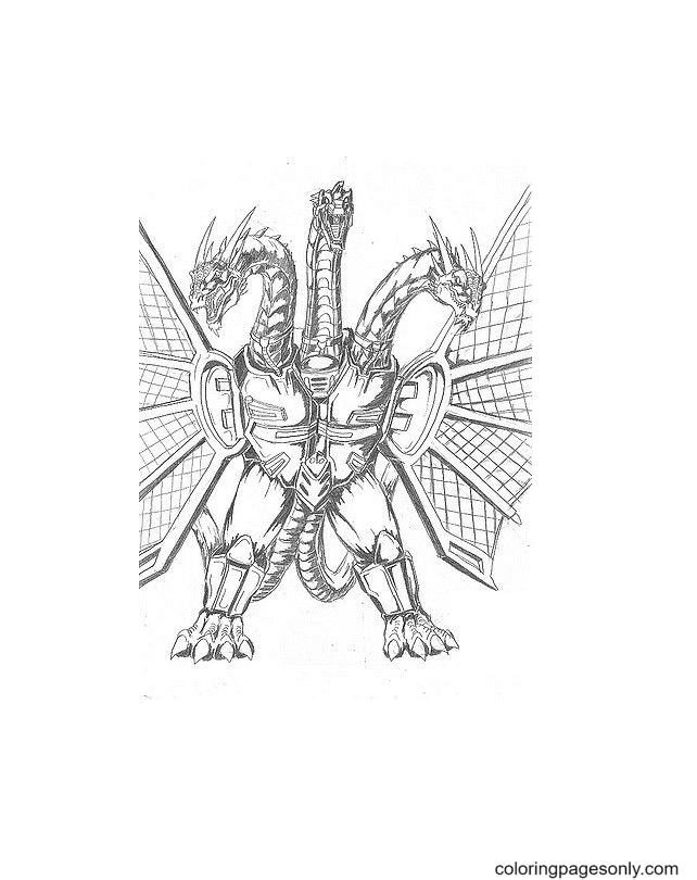 King ghidorah coloring pages printable for free download