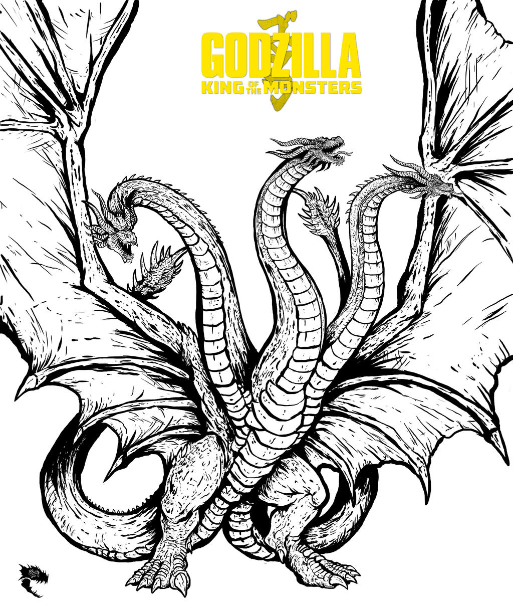 Ghidorah by wretchedspawn on