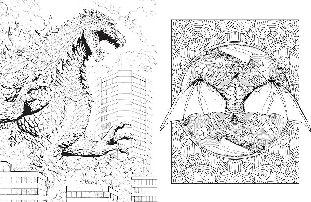 Godzilla the official coloring book titan books