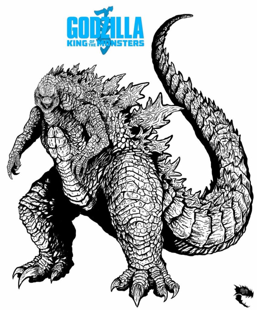 Godzilla coloring pages