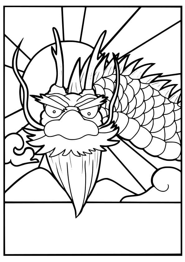 Dragon drawing for coloring page free printable nurieworld