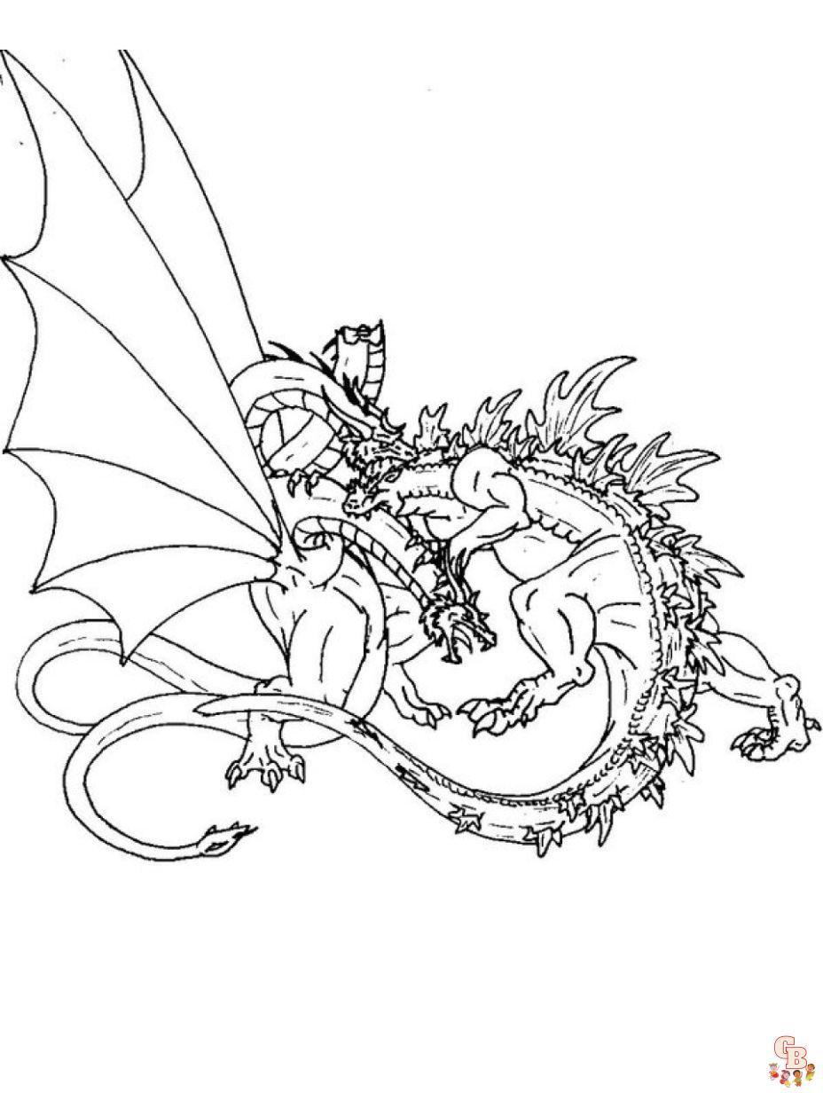 Get roaring with free godzilla coloring pages from