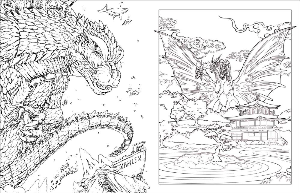 Godzilla the official coloring book