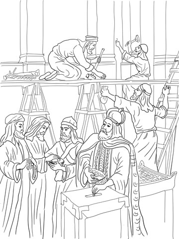 King joash coloring pages free coloring pages