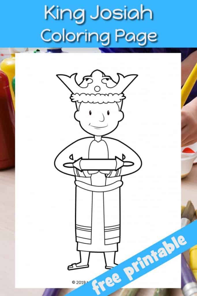 King josiah coloring page use at home church or sunday school picture of the youngâ bible lessons for kids bible crafts sunday school preschool bible lessons