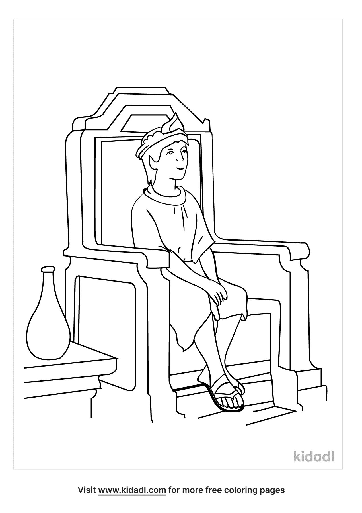 Free boy king josiah coloring page coloring page printables