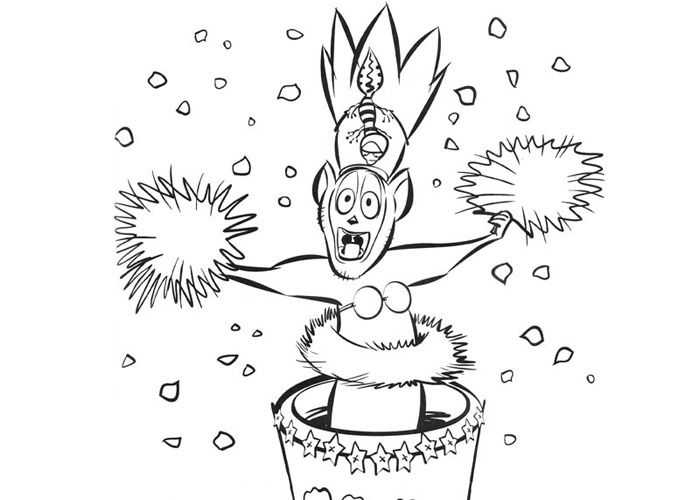 Madagascar king julien coloring pages coloring pages color king