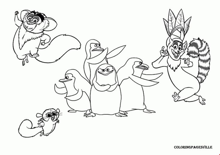 Penguins in madagascar coloring page coloring pages penguin coloring pages penguin coloring coloring pages