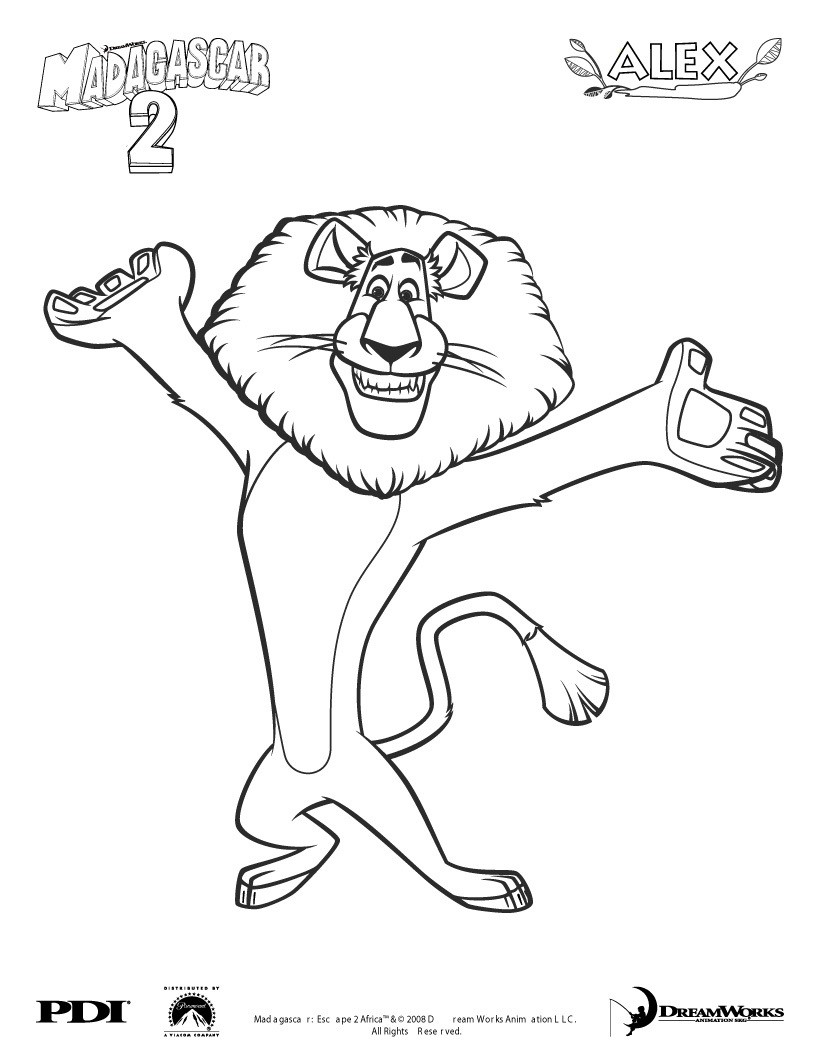 Madagascar coloring pages