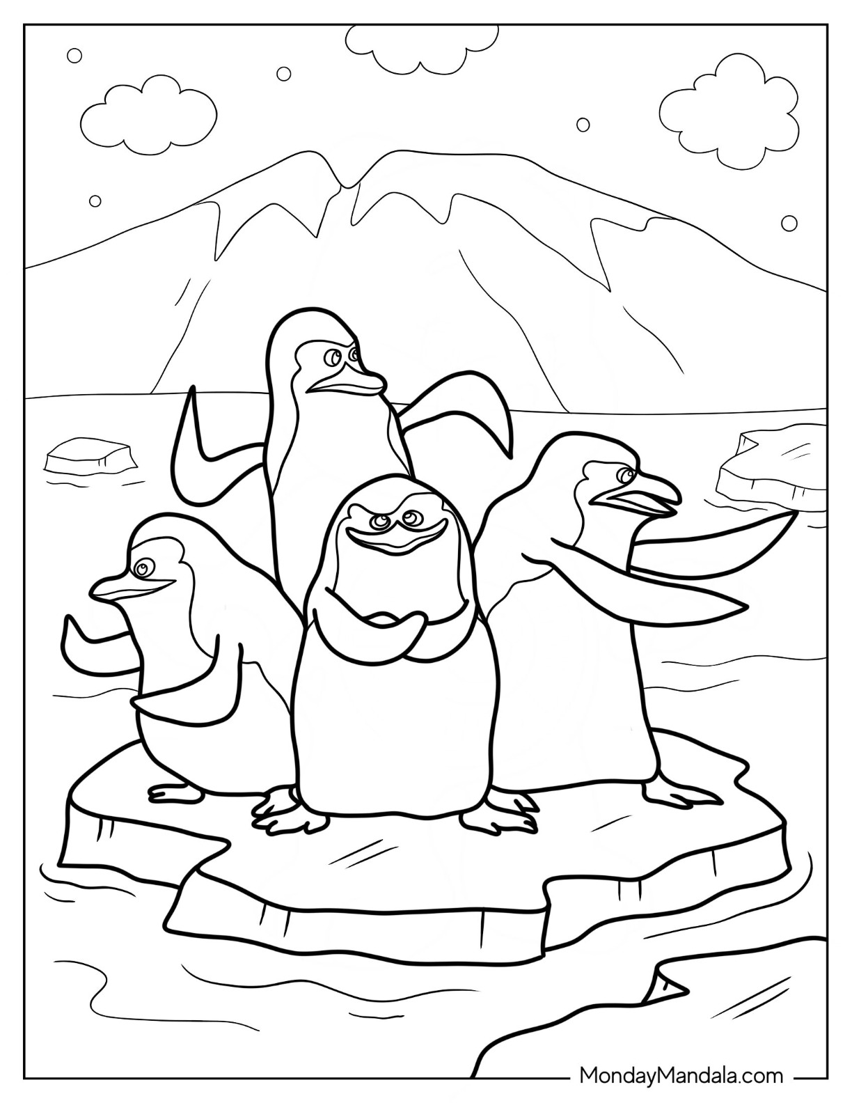 Madagascar coloring pages free pdf printables