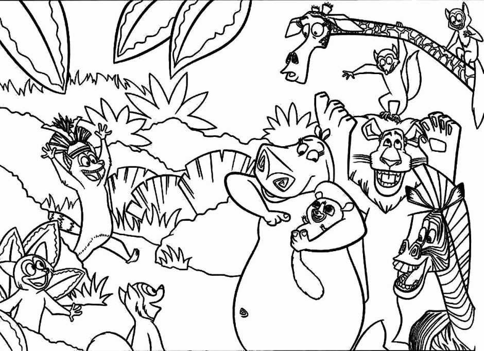 Lemur coloring pages