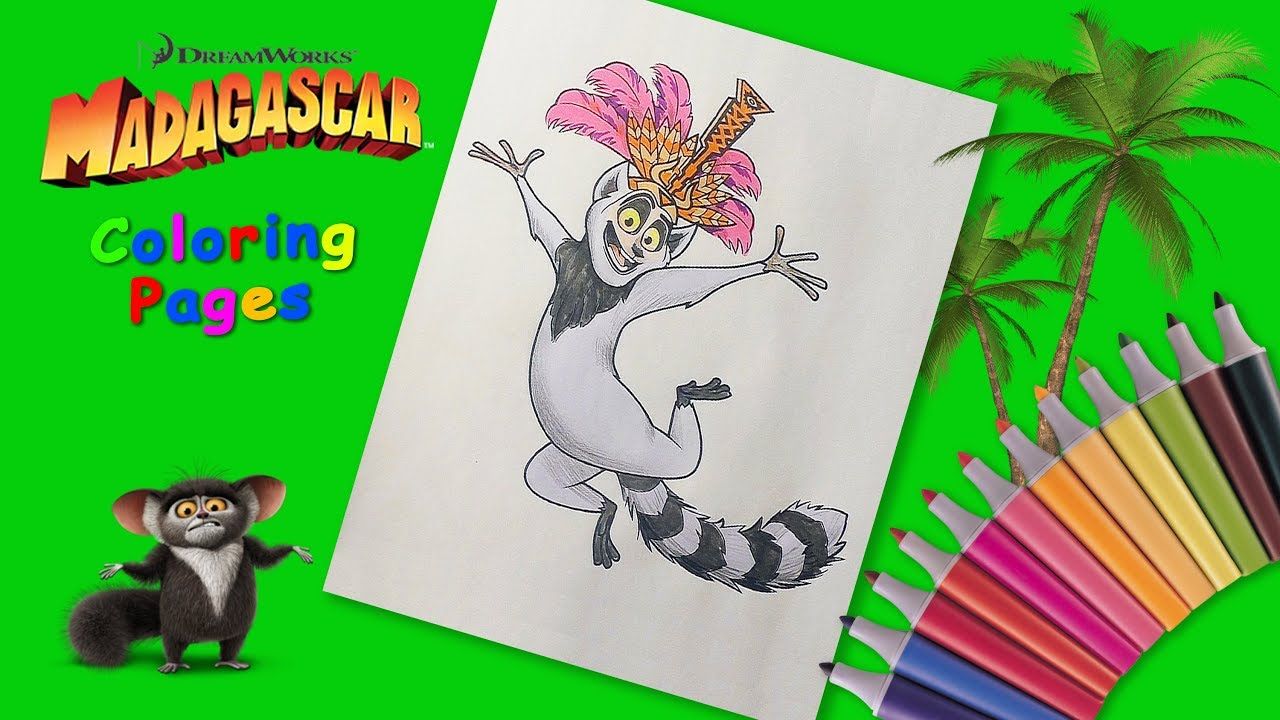 Coloring king julien