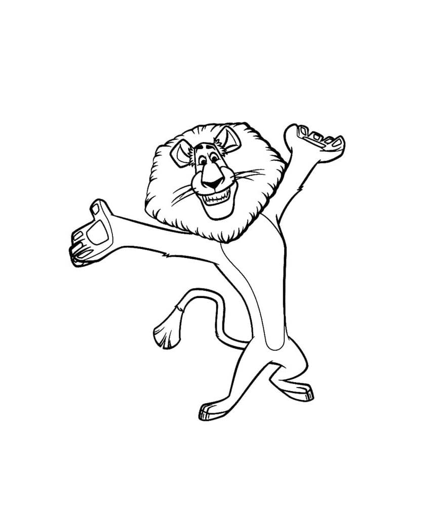 King julien xiii coloring page