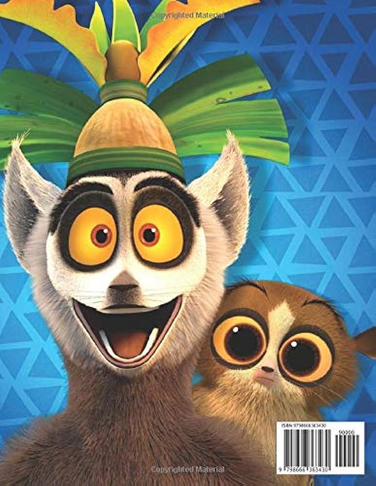 All hail king julien coloring book coloring book for kids with fun easy and relaxing coloring pages wiffler brianna books