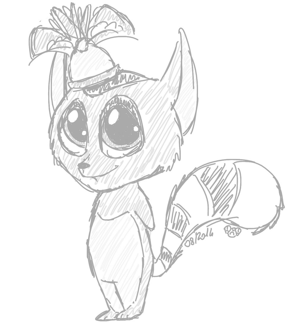 Chibi king julien doodle by thedalmbuddy on