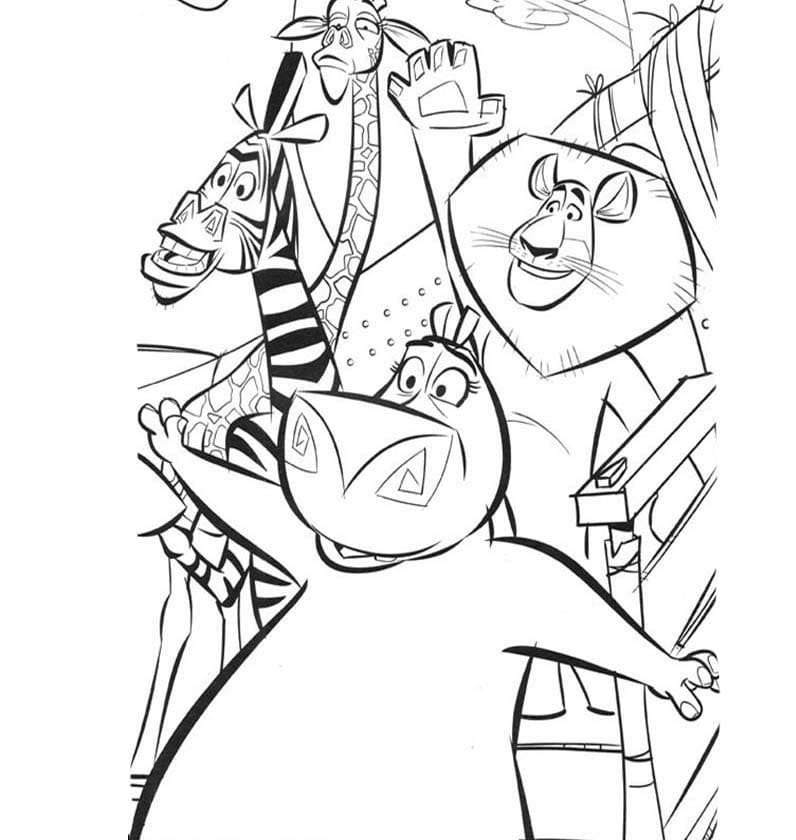 King julien xiii coloring page