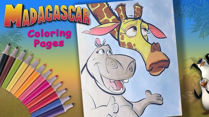 Adagascar coloring pages for kids how to coloring king julien coloring book for children