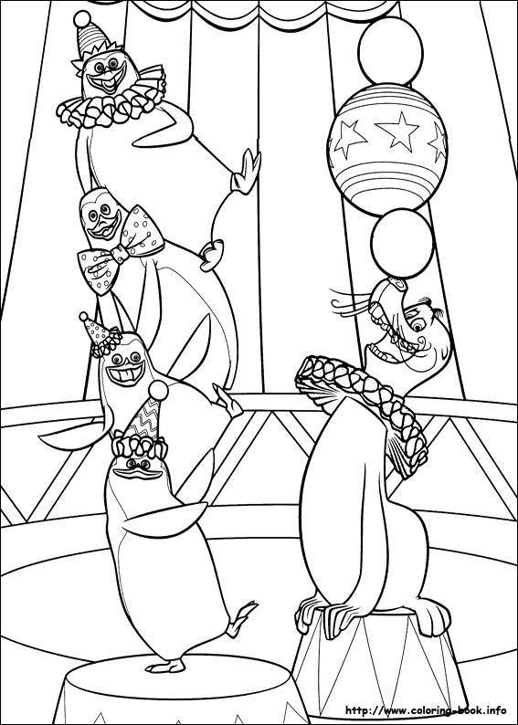 Madagascar coloring picture