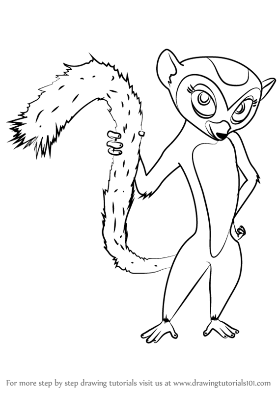 How to draw clover from all hail king julien all hail king julien step by step