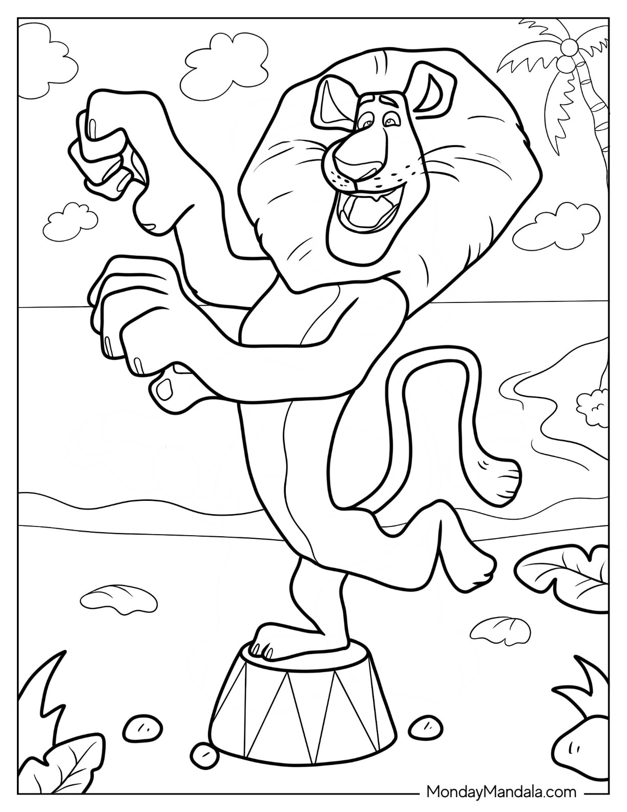 Madagascar coloring pages free pdf printables