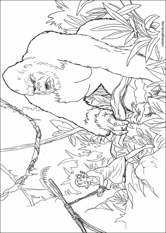 King kong coloring page