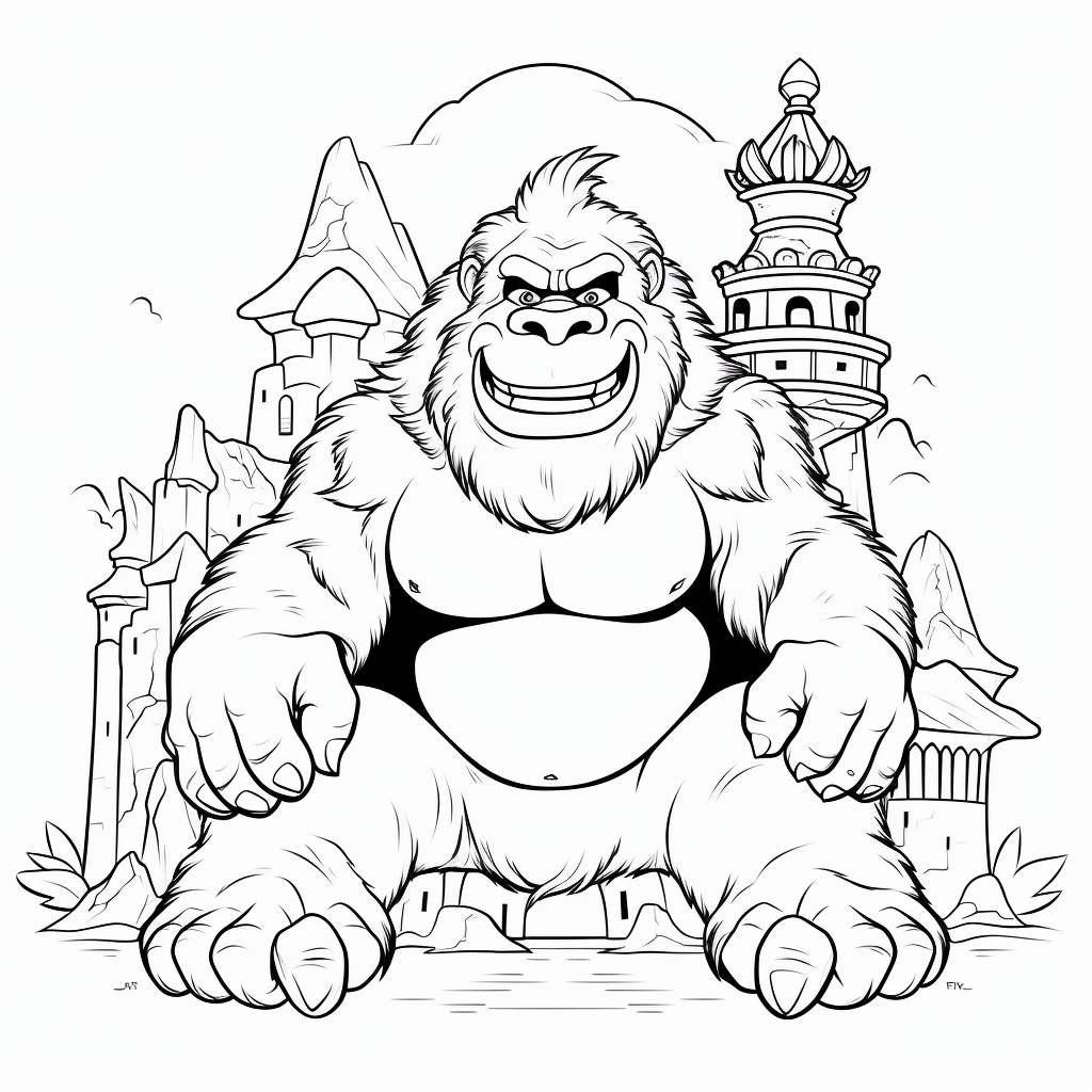 King kong coloring pages