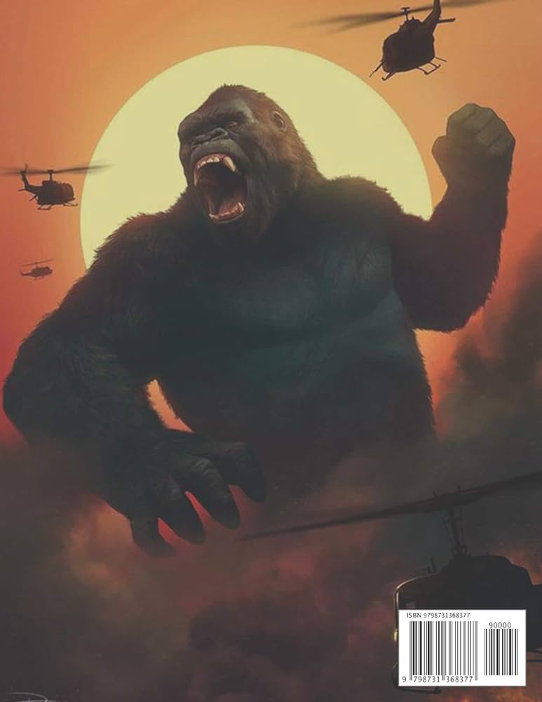 Godzilla vs kong coloring book king of monster a great gift for kids boys girls with beautiful coloring pages kingkong godzilla lovers with to color relief stress and relax