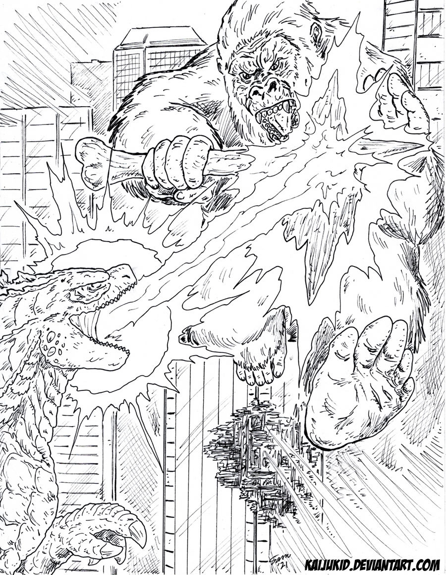 Kaiju coloring book a perfect defense by kaijukid on