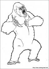 King kong coloring pages on coloring