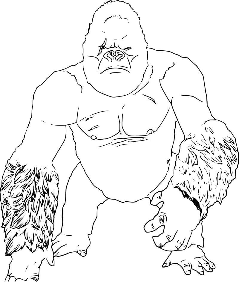 King kong coloring pages printable for free download