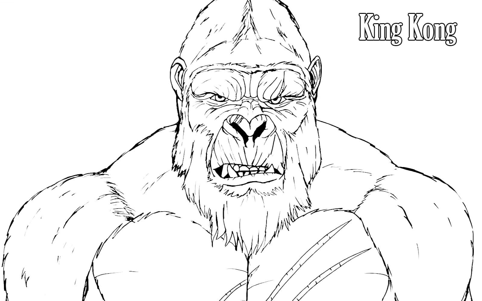 King kong coloring pages