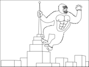 King kong coloring pages free coloring pages