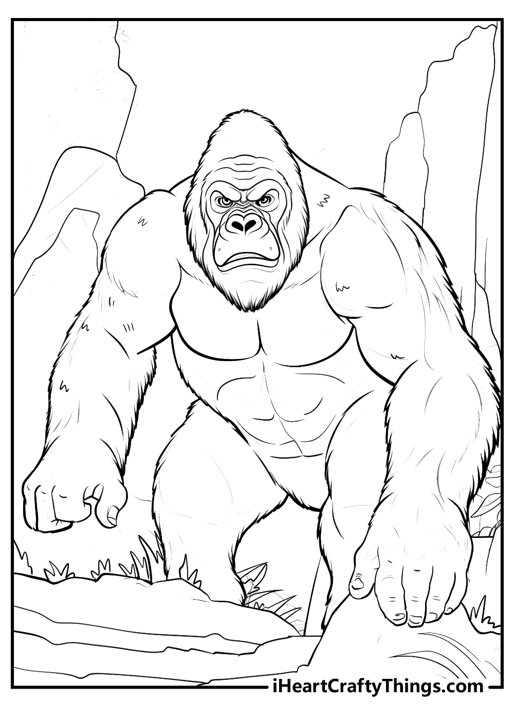 Printable king kong coloring pages updated