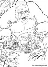 King kong coloring pages on coloring