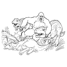 Top king kong coloring pages for toddlers