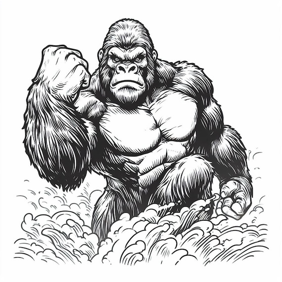 King kong coloring pages