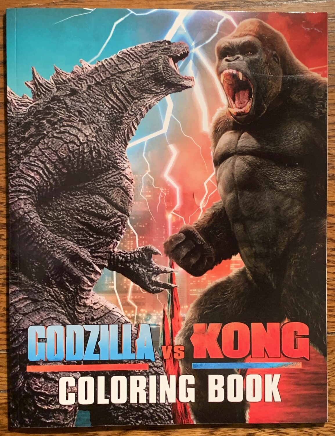 Godzilla vs kong coloring book paperback new